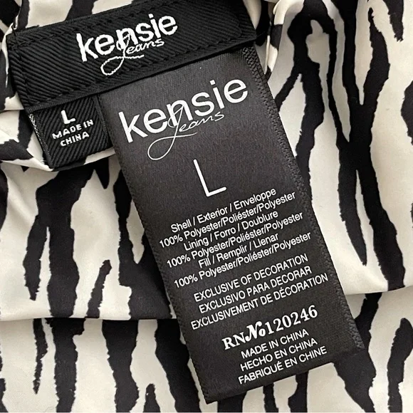 Kensie Puffer Vest Reversible Quilted Sz L and Shirt - Picture 13 of 16